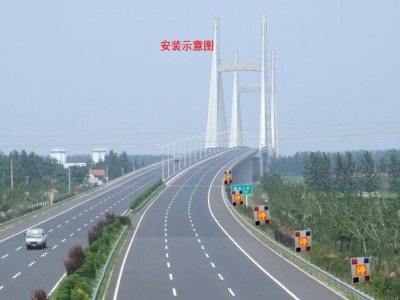 太阳能停字爆闪灯 联网桥梁预警爆闪警示灯生产厂家图3